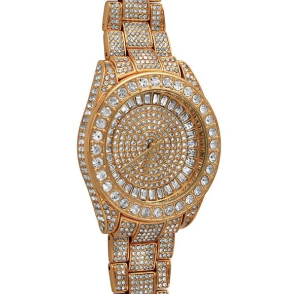Bling Bling 41MM Rose Gold Fully Iced Watch - Picture 1 of 1
